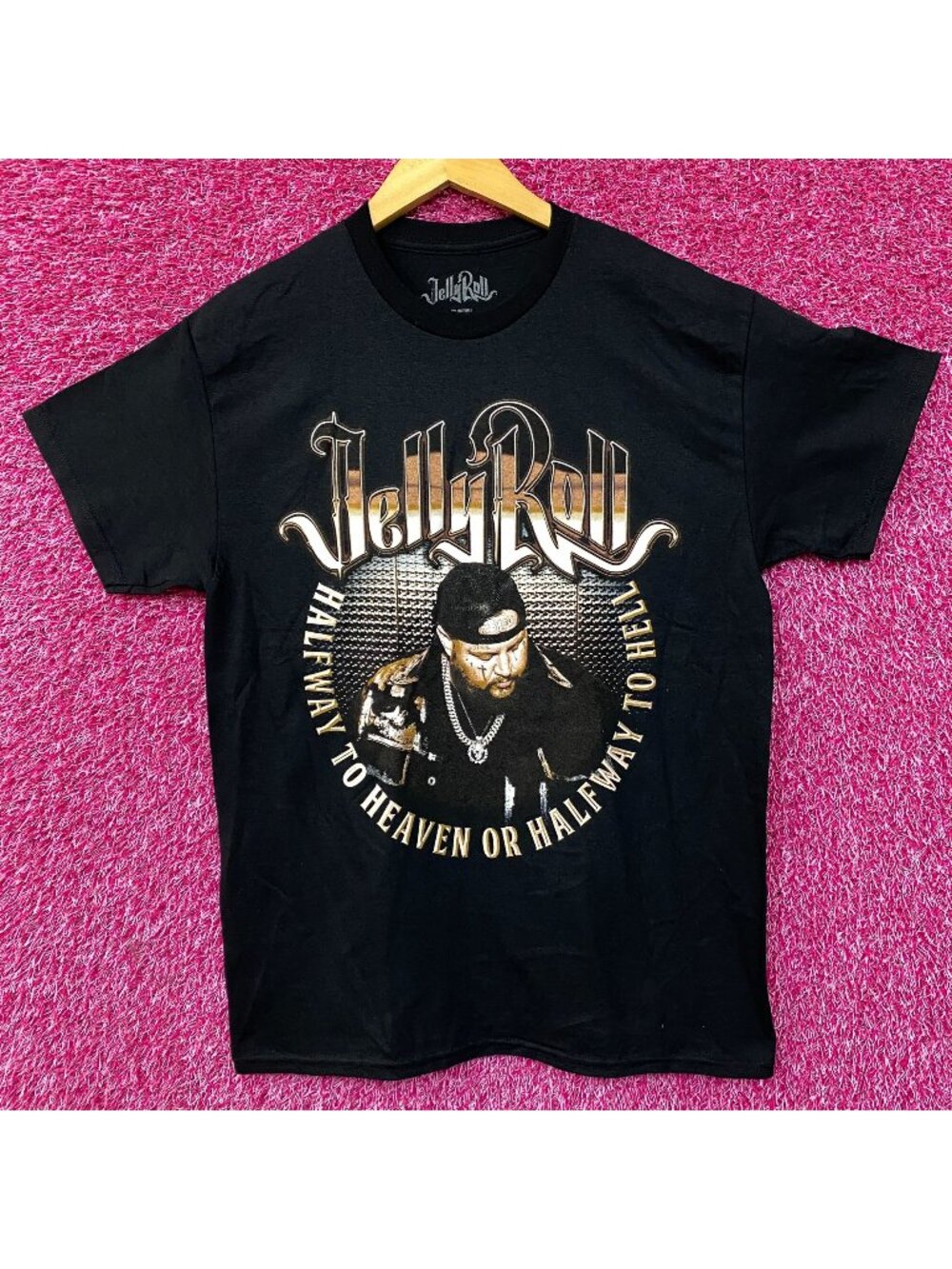 Jelly Roll Halfway To Hell Whitsitt Chapel Album T-Shirt Medium